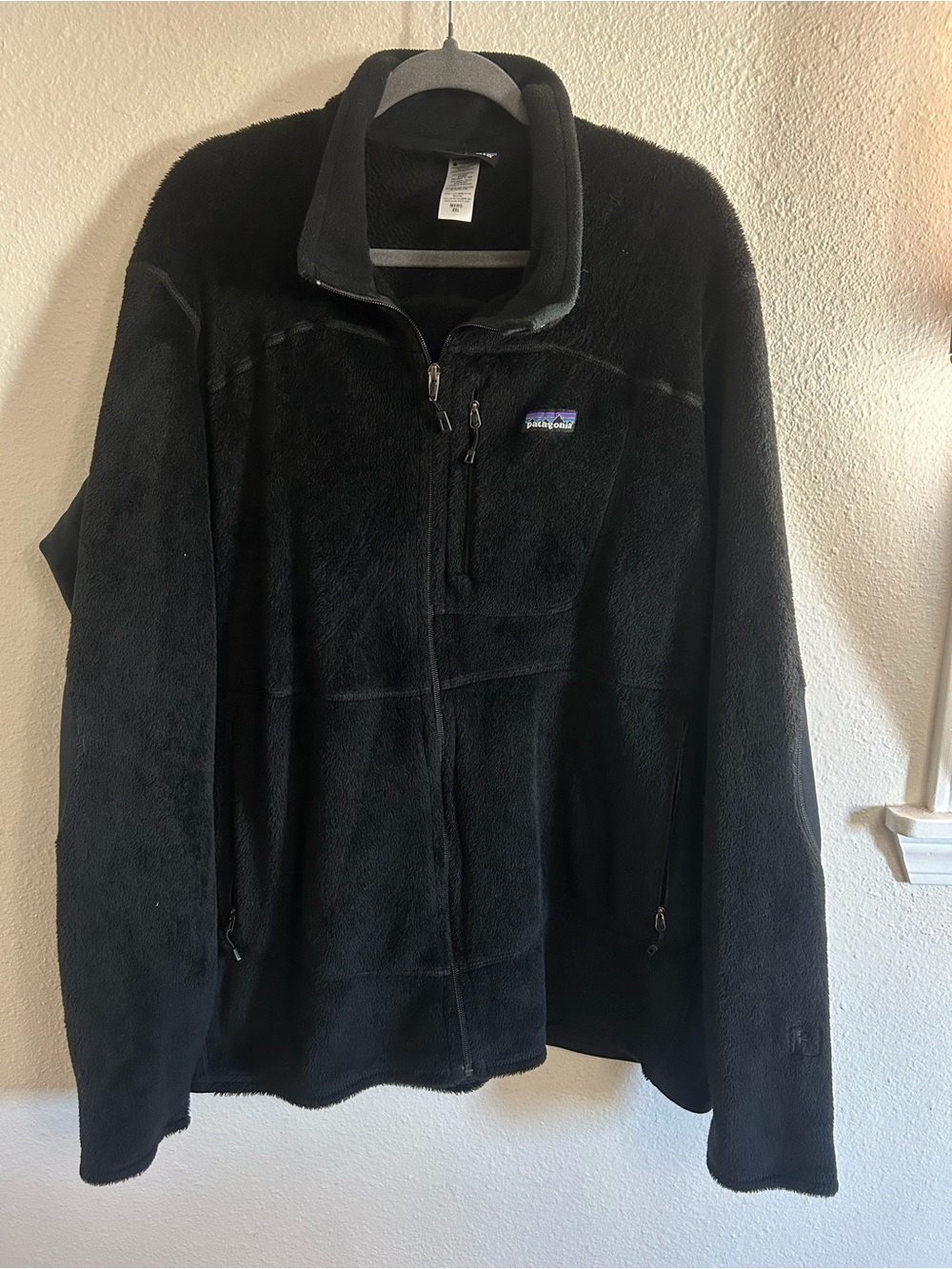 Patagonia R2 Fleece Black Jacket Mens Size XXL